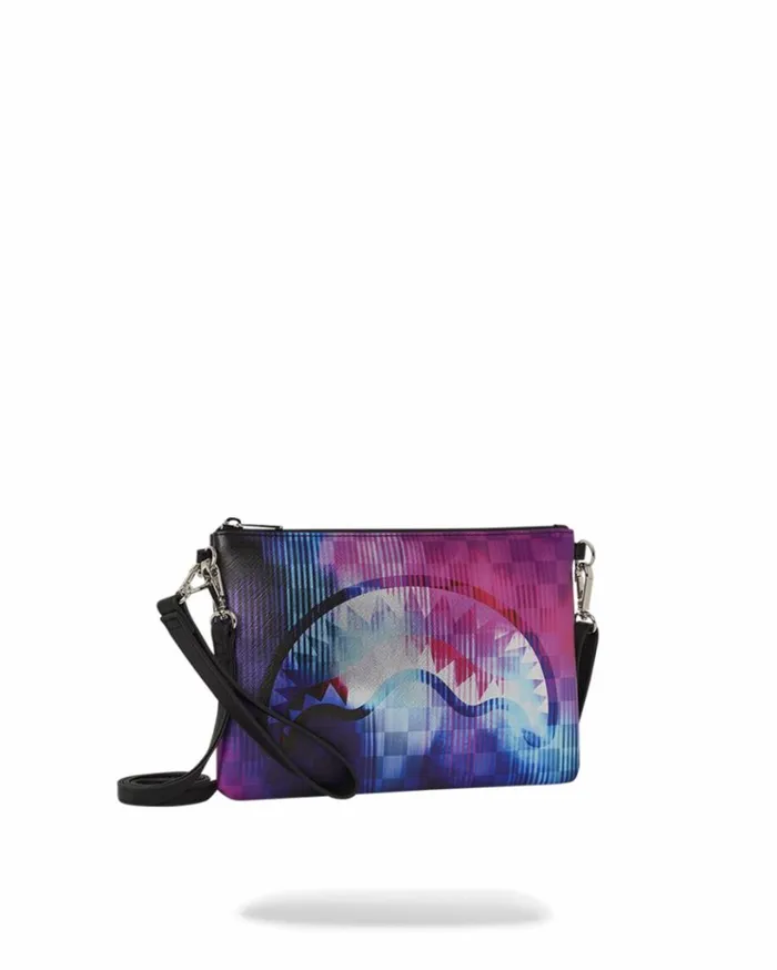 SPRAYGROUND SHARKCLUB ELECTRONICA CROSSOVER CLUTCH Bags