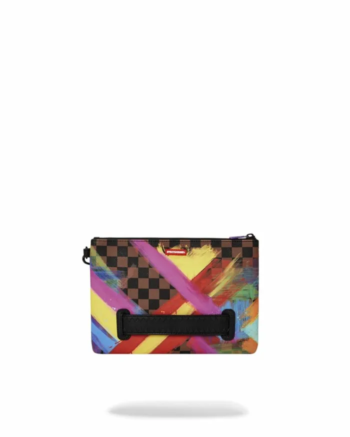 SPRAYGROUND SHARKS IN PARIS CITY STREAKS CROSSOVER CLUTCH Bags