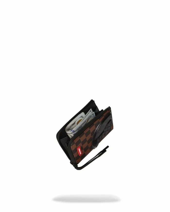 SPRAYGROUND SHARKS IN PARIS CLEAR FOR TAKEOFF ZIPOUT WALLET Bags