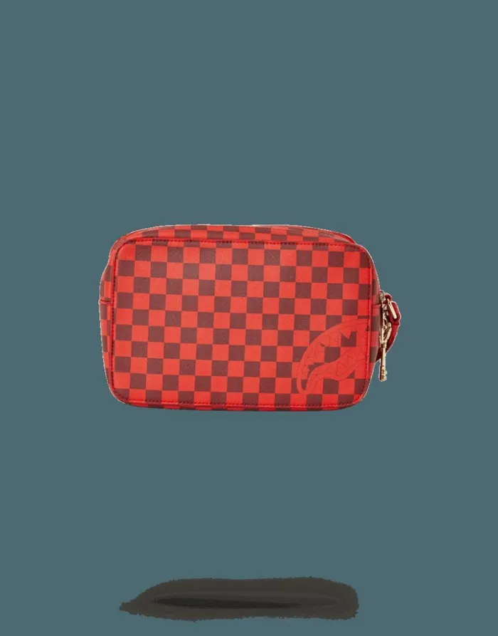 SPRAYGROUND SHARKS IN PARIS RED TOILETRY AKA MONEY BAGS Bags