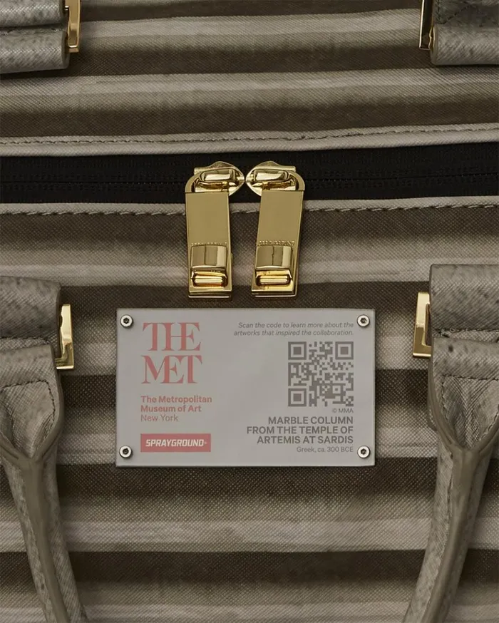 SPRAYGROUND THE MET GREEK TEMPLE OF SARDIS COLUMN DUFFLE Bags