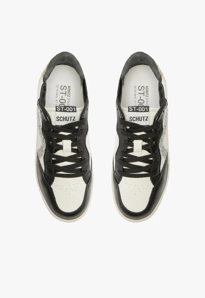 St001 Leather Sneaker Silver Women Schutz Shoes Sneakers