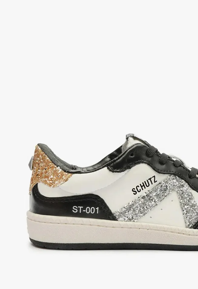 St001 Leather Sneaker Silver Women Schutz Shoes Sneakers