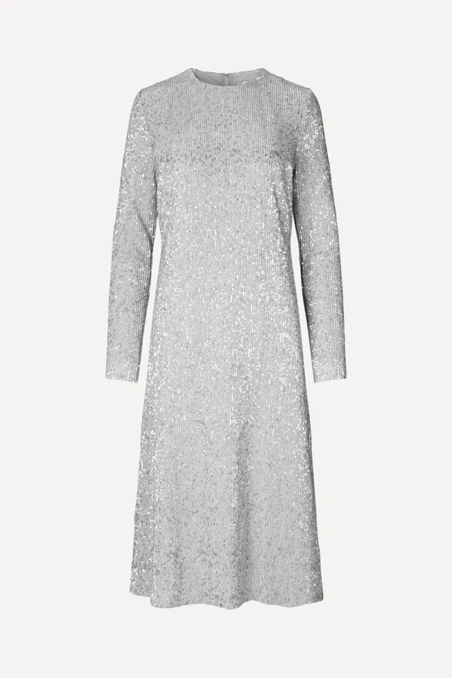 Stine Goya Dresses Celsia Dress 8211 Silver 8211 Women