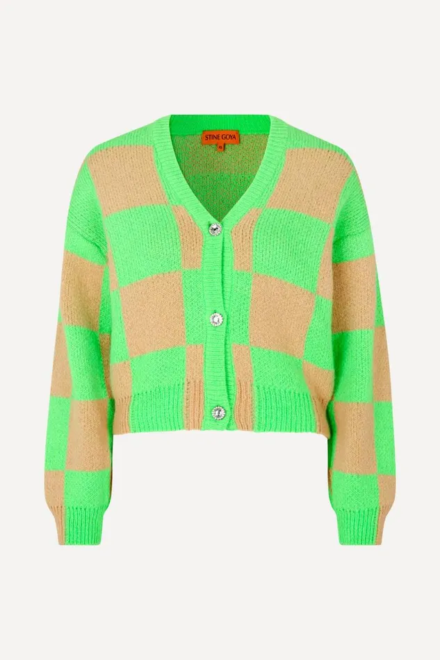 Stine Goya Knitwear Amara Cardigan 8211 Check 8211 Women