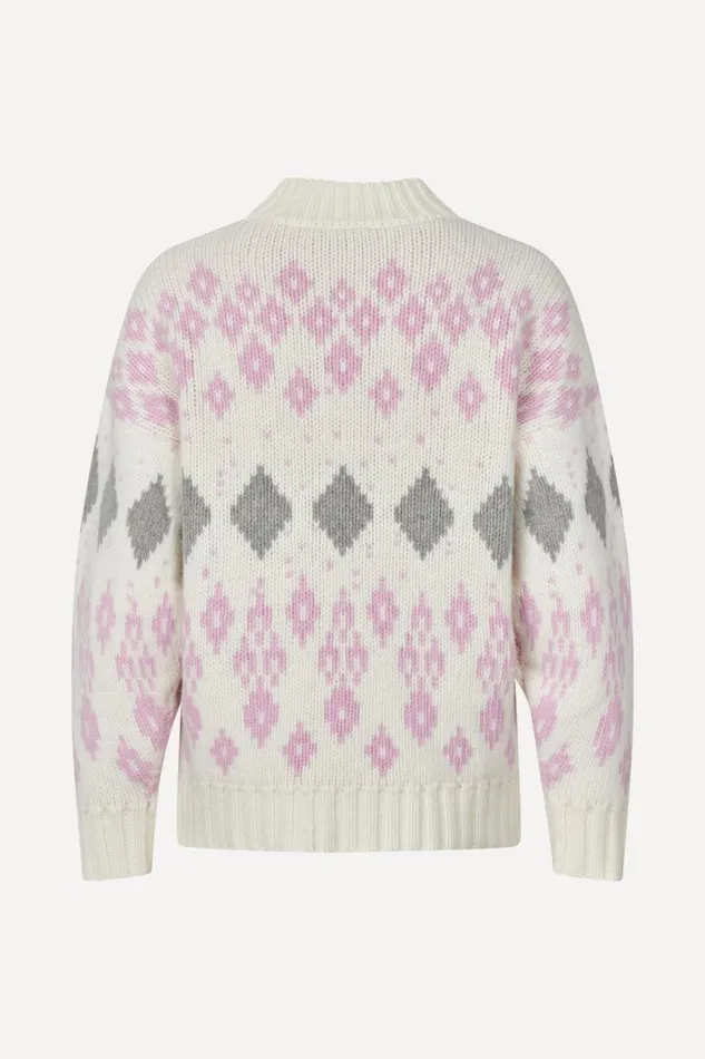 Stine Goya Knitwear Quest Sweater 8211 Beaded Fairisle 8211 Women