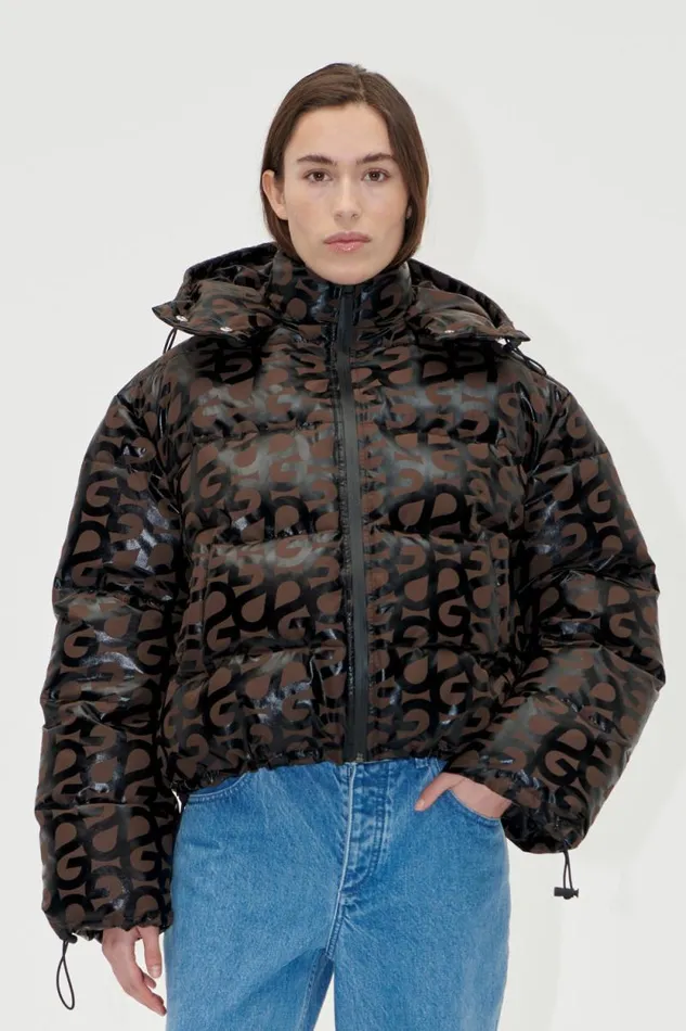 Stine Goya Outerwear Hooded Long Sleeve Puffer 8211 SG Logo 8211 Women