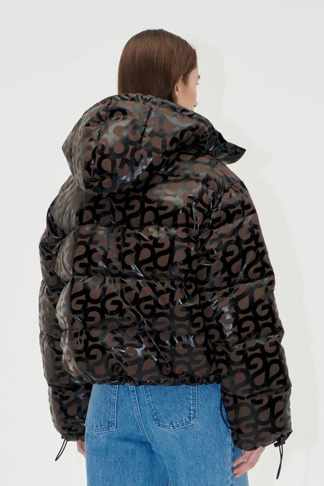 Stine Goya Outerwear Hooded Long Sleeve Puffer 8211 SG Logo 8211 Women