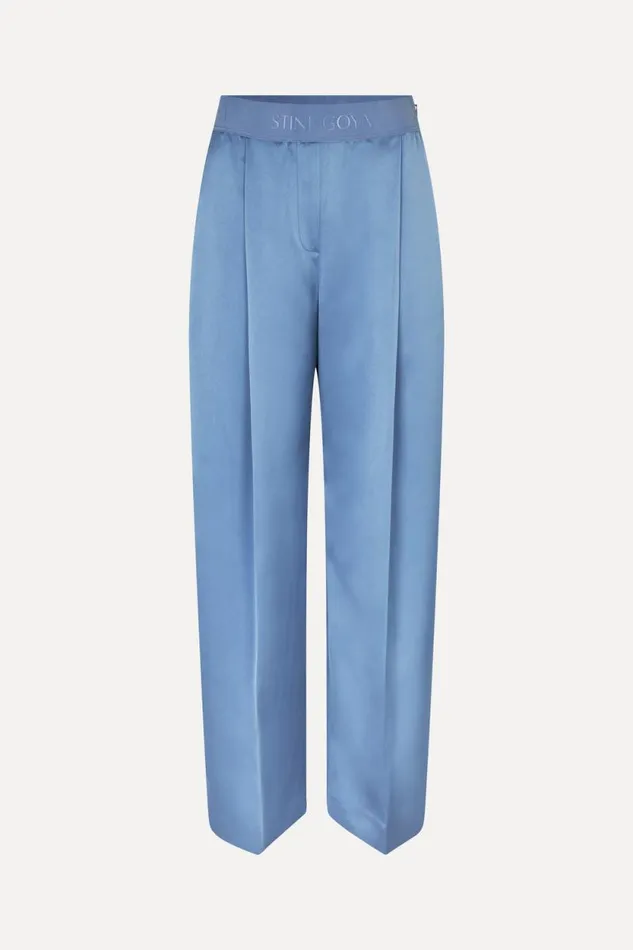 Stine Goya Pants Wide Leg Long Pants 8211 Infinity Blue 8211 Women