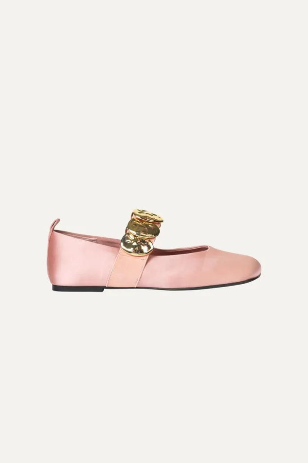 Stine Goya Shoes Ergo Stone Strap Ballerina 8211 Pink Nectar 8211 Women