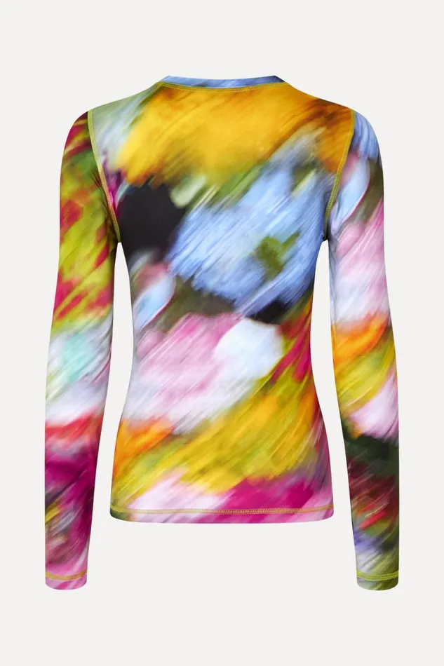 Stine Goya Tops and Shirts Elastic Long Sleeve Top 8211 Liquid Floral 8211 Women