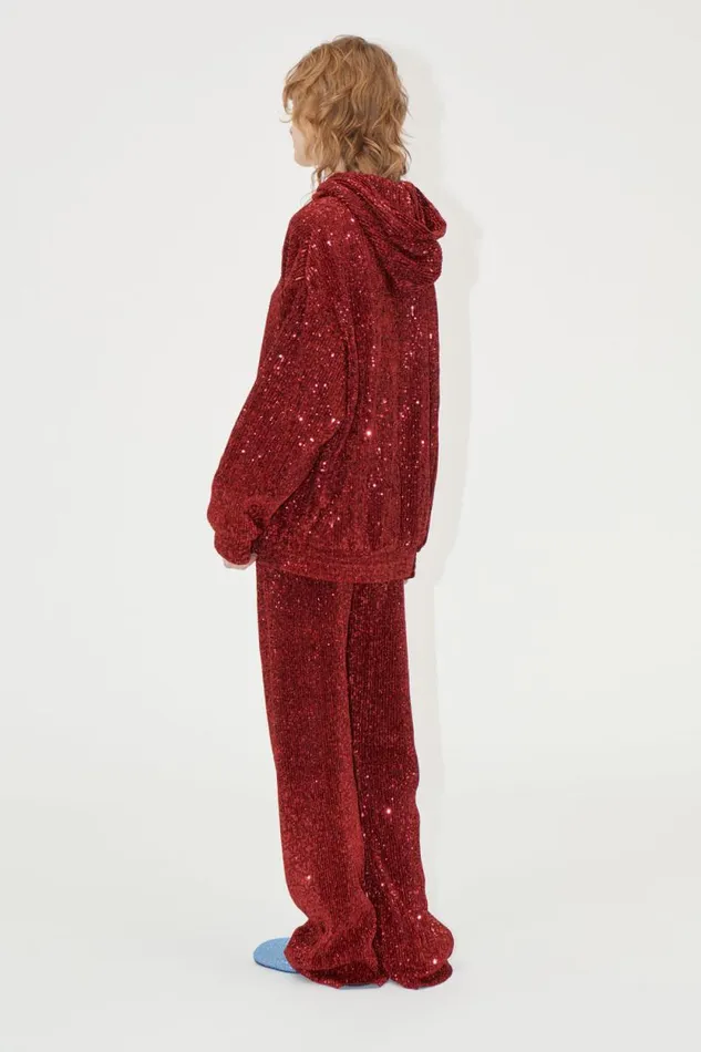 Stine Goya Tops and Shirts Oversize Hoodie 8211 Bordeaux 8211 Women