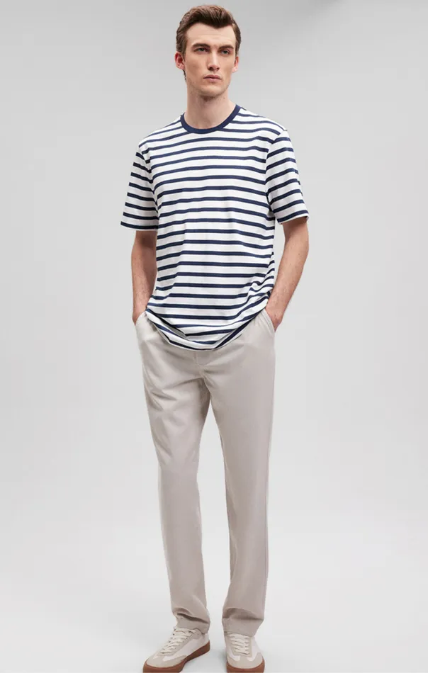 Striped Crew Neck TShirt In Navy Blazer Men Mavi Jeans TShirts Striped Crew Neck TShirt In Navy Blazer Men Mavi Jeans TShirts