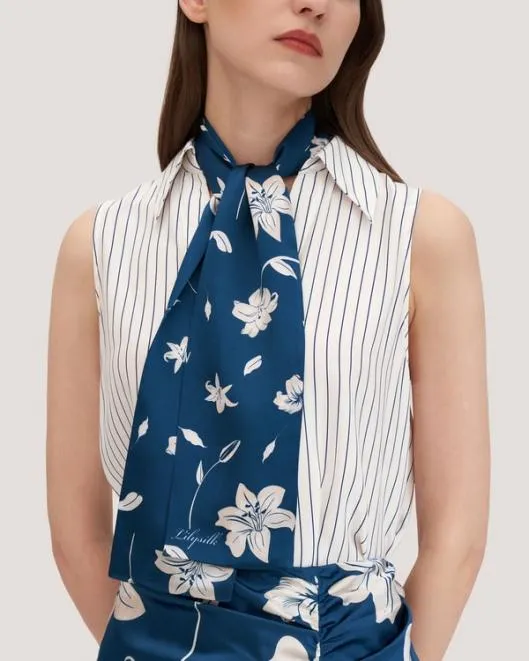 Stunning Rectangular Silk Lily Scarf Women Wraps Lilysilk Scarves