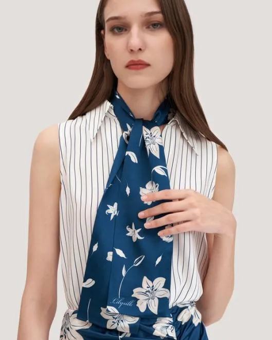 Stunning Rectangular Silk Lily Scarf Women Wraps Lilysilk Scarves