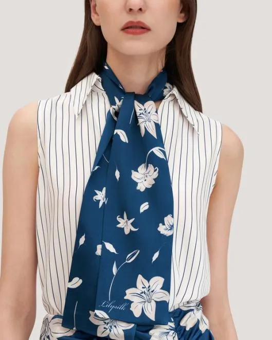 Stunning Rectangular Silk Lily Scarf Women Wraps Lilysilk Scarves