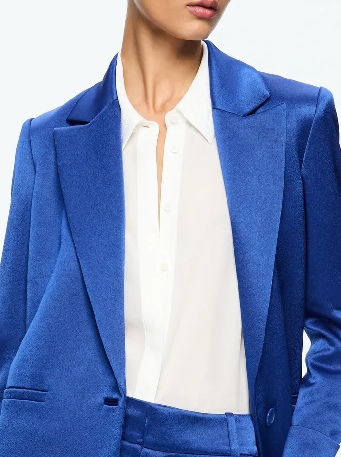 Suits Women Alice Olivia Denny Boyfriend Blazer Royal