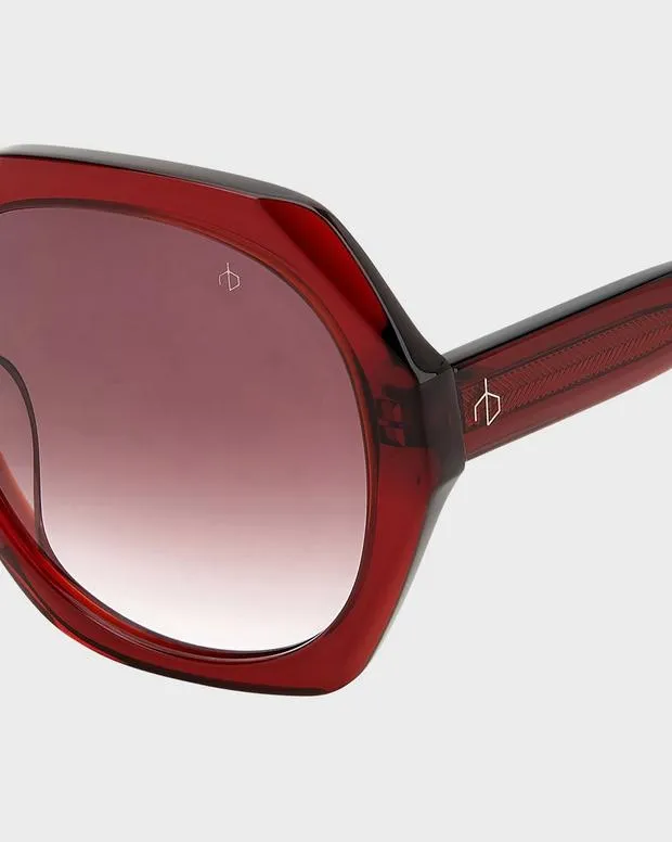 Sunglasses Women Rag and Bone Annalise Burgundy