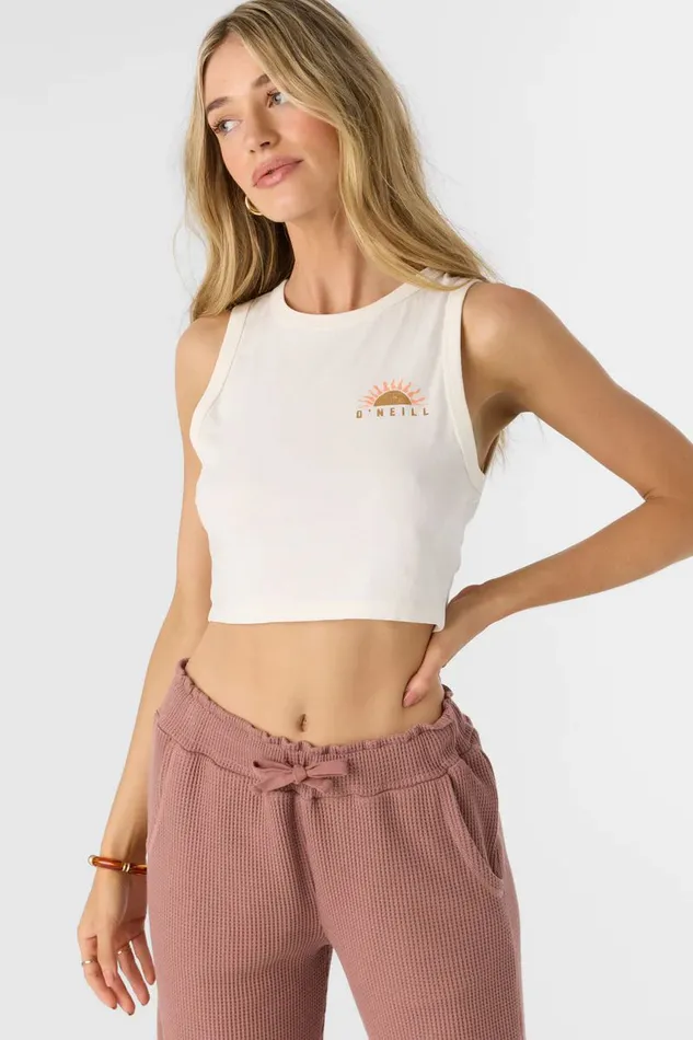 SUNNY PALMS TEE Winter White Women O039NEILL Clothing