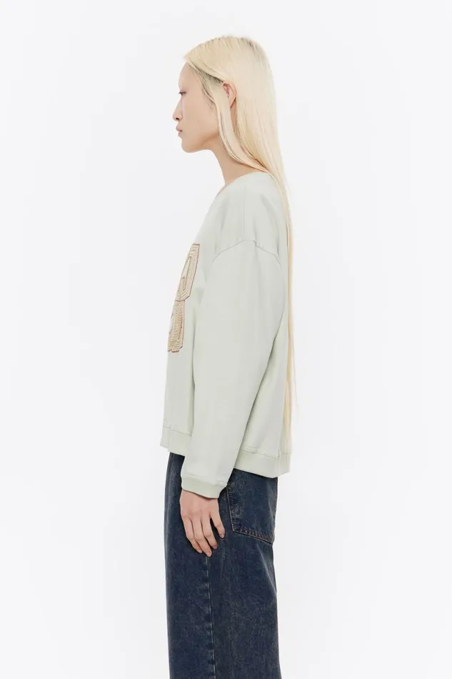 Sweatshirt Logo Brod Vert Clair Light Green Women Bimba Y Lola Sweatshirts Sweatshirt Logo Brod Vert Clair Light Green Women Bimba Y Lola Sweatshirts