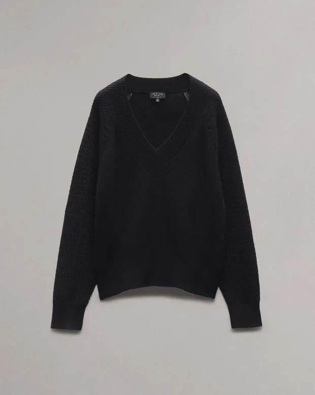 Sweaters and Sweatshirts Women Rag and Bone Kaylee Cashmere Sweater Black