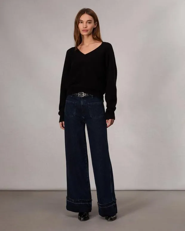 Sweaters and Sweatshirts Women Rag and Bone Kaylee Cashmere Sweater Black