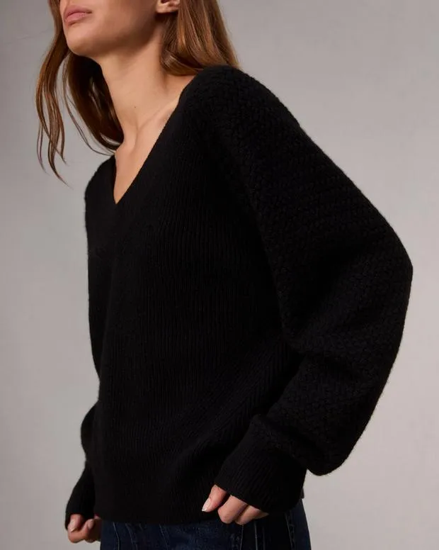 Sweaters and Sweatshirts Women Rag and Bone Kaylee Cashmere Sweater Black