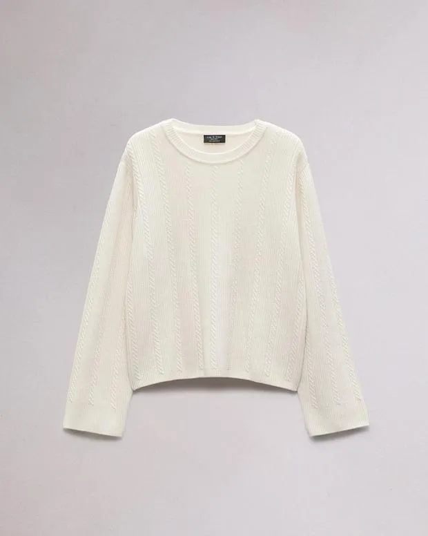 Sweaters and Sweatshirts Women Rag and Bone Maud Cashmere Sweater Ivory
