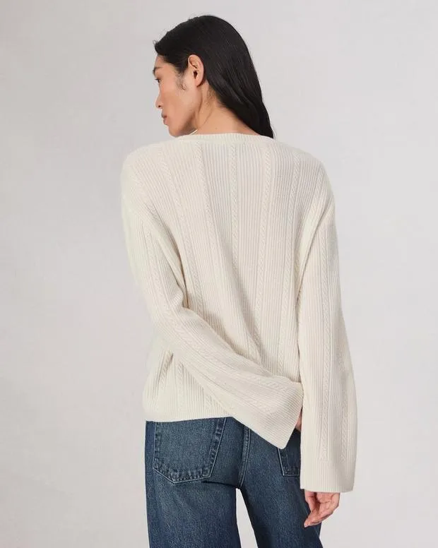 Sweaters and Sweatshirts Women Rag and Bone Maud Cashmere Sweater Ivory