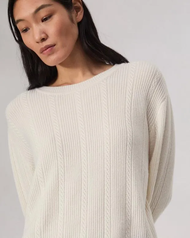 Sweaters and Sweatshirts Women Rag and Bone Maud Cashmere Sweater Ivory