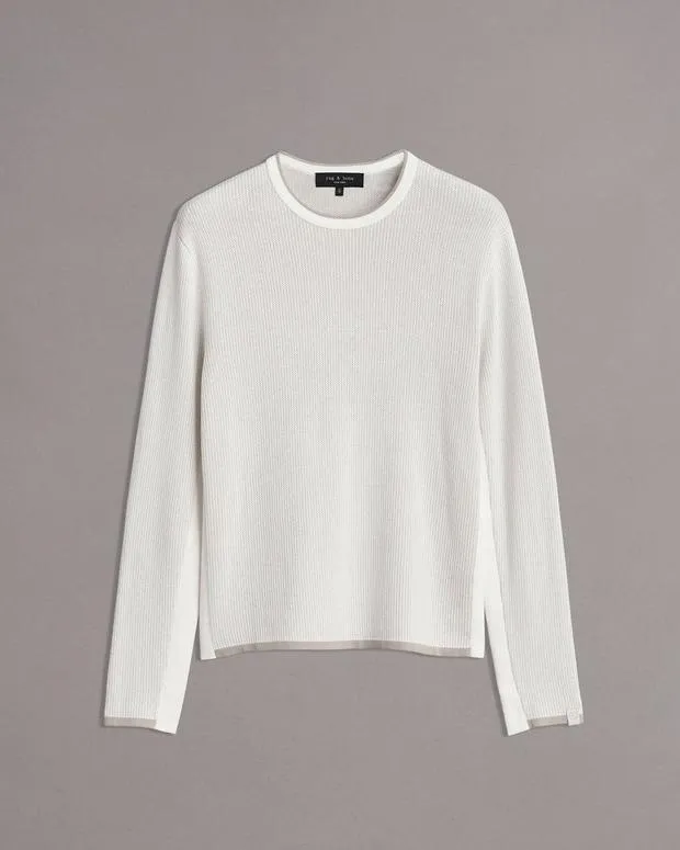 Sweaters Men Rag and Bone Harvey Crew Ivory