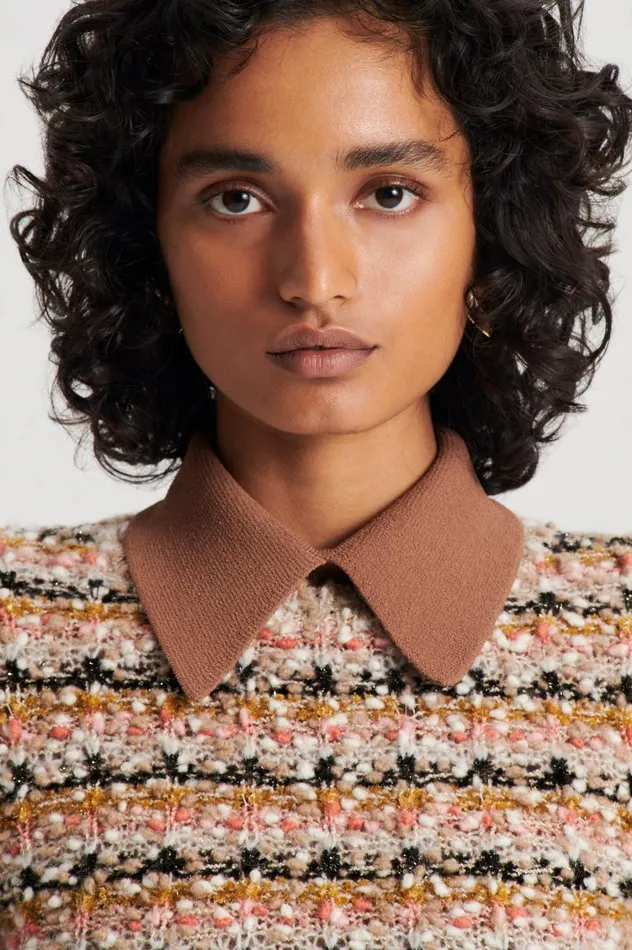 Sweaters Women Scanlan Theodore STRIPE SLIM SWEATER Coral Sweaters Women Scanlan Theodore STRIPE SLIM SWEATER Coral