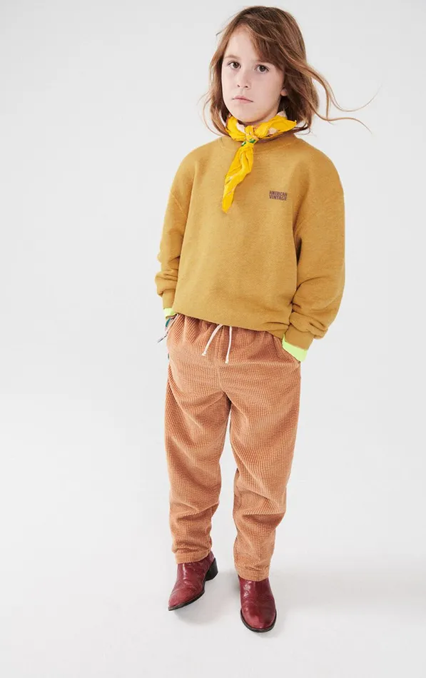 Sweatshirt Doven Overdyed Curry Kids American Vintage Sweatshirts
