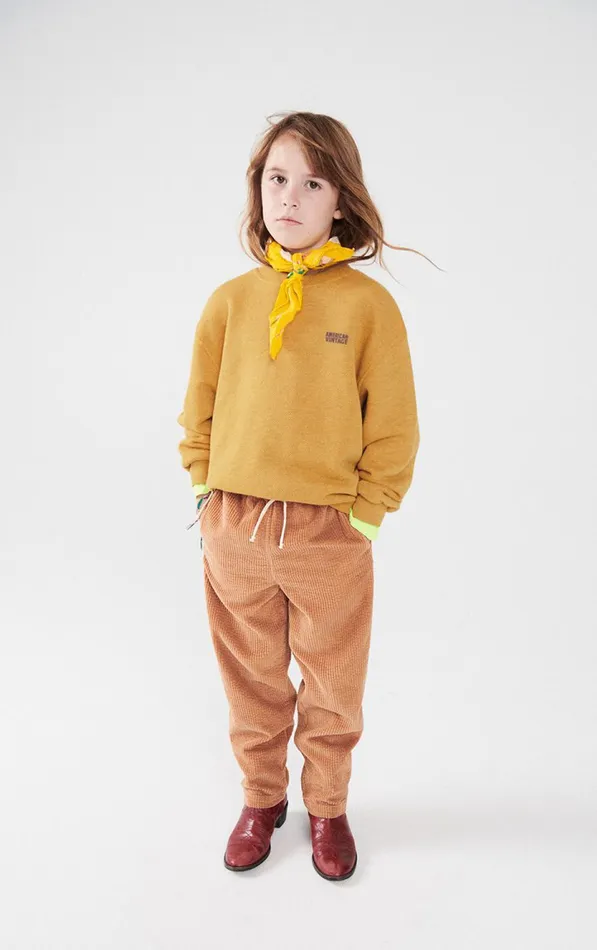 Sweatshirt Doven Overdyed Curry Kids American Vintage Sweatshirts Sweatshirt Doven Overdyed Curry Kids American Vintage Sweatshirts