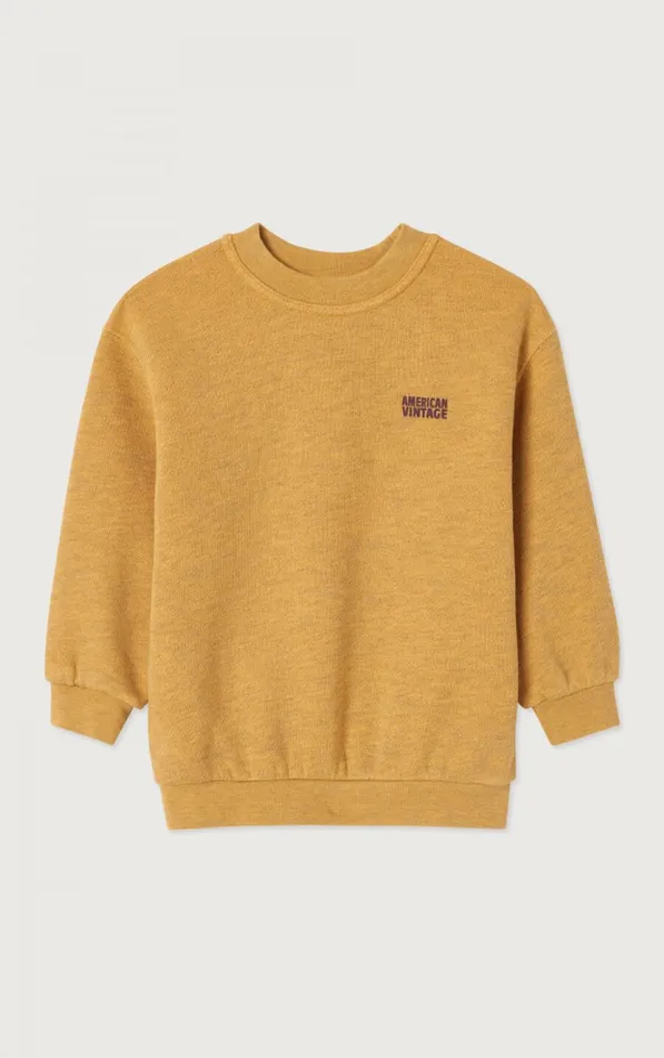 Sweatshirt Doven Overdyed Curry Kids American Vintage Sweatshirts Sweatshirt Doven Overdyed Curry Kids American Vintage Sweatshirts