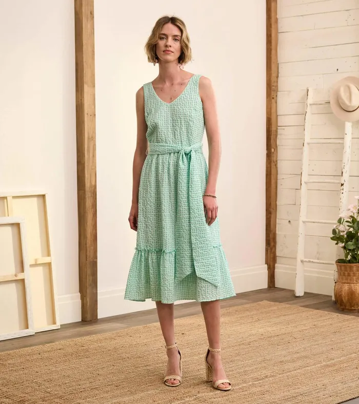 Sydney Midi Dress 8211 Beveled Glass Gingham Hatley