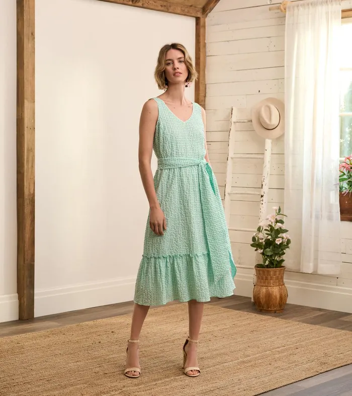 Sydney Midi Dress 8211 Beveled Glass Gingham Hatley