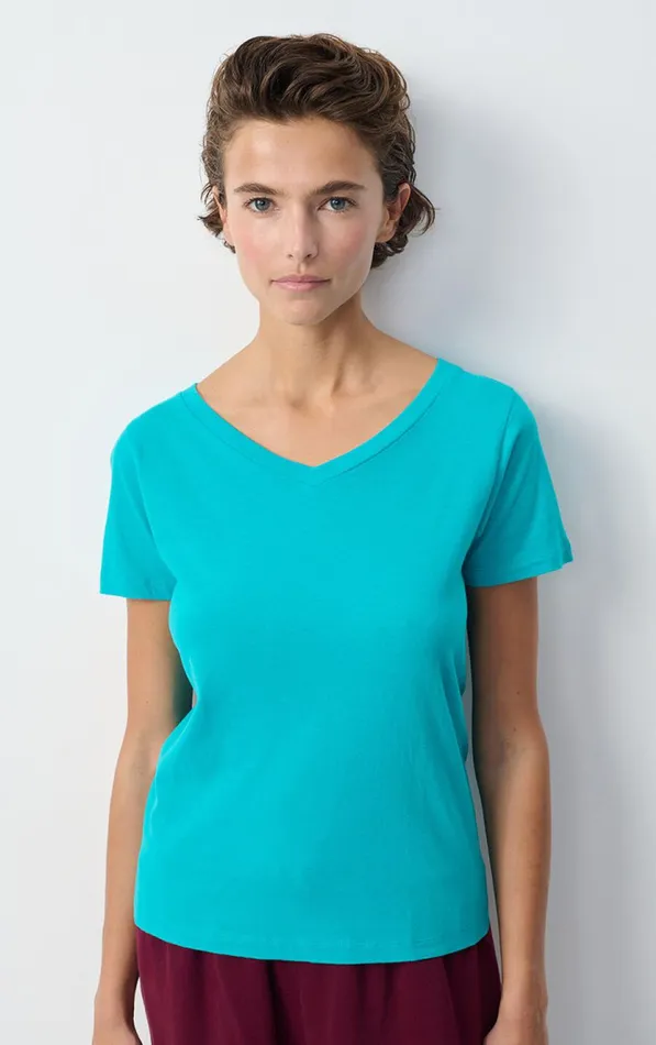 TShirt Gamipy Aqua Women American Vintage Short Sleeve TShirts