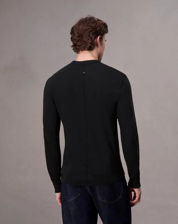TShirts and Henleys Men Rag and Bone Classic Flame Henley Jet Black