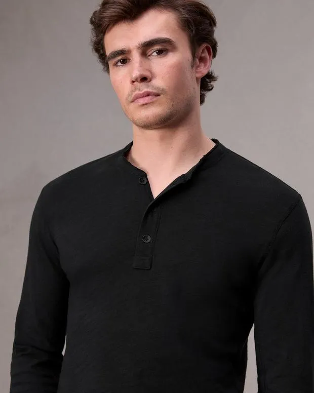 TShirts and Henleys Men Rag and Bone Classic Flame Henley Jet Black