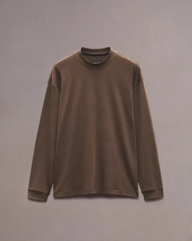 TShirts and Henleys Men Rag and Bone Cliff Jersey Tee Slate Brown