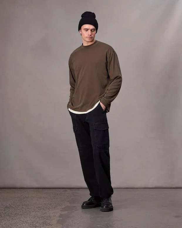 TShirts and Henleys Men Rag and Bone Cliff Jersey Tee Slate Brown