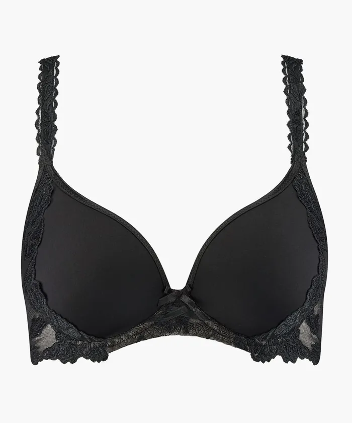 Tshirts Bra Femme Aubade SOFTESSENCE Soutiengorge Spacer Plunge Noir