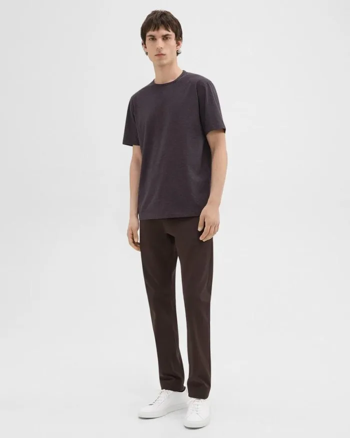 TShirts Polos Men Theory Precise Tee In Pima Cotton Jersey Hickory Melange TShirts Polos Men Theory Precise Tee In Pima Cotton Jersey Hickory Melange