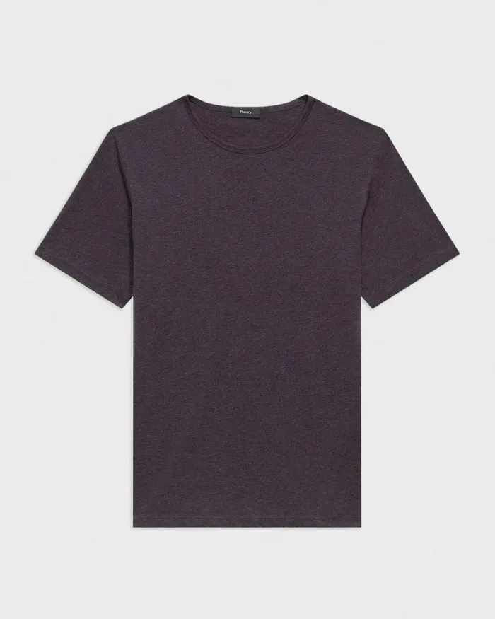 TShirts Polos Men Theory Precise Tee In Pima Cotton Jersey Hickory Melange TShirts Polos Men Theory Precise Tee In Pima Cotton Jersey Hickory Melange