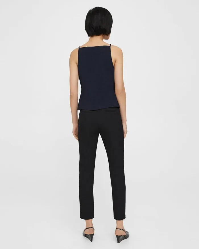 TShirts Tank Tops Women Theory Square Neck Tank Top In Precision Ponte Baltic TShirts Tank Tops Women Theory Square Neck Tank Top In Precision Ponte Baltic