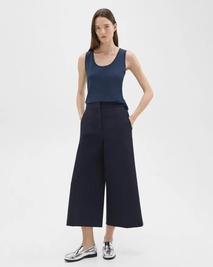 TShirts Tank Tops Women Theory Tiny Tank In Organic Cotton Nocturne Navy TShirts Tank Tops Women Theory Tiny Tank In Organic Cotton Nocturne Navy