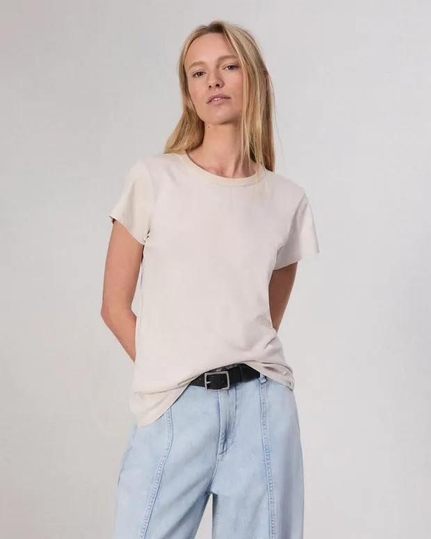 TShirts Women Rag and Bone The Slub Tee Warm Gry