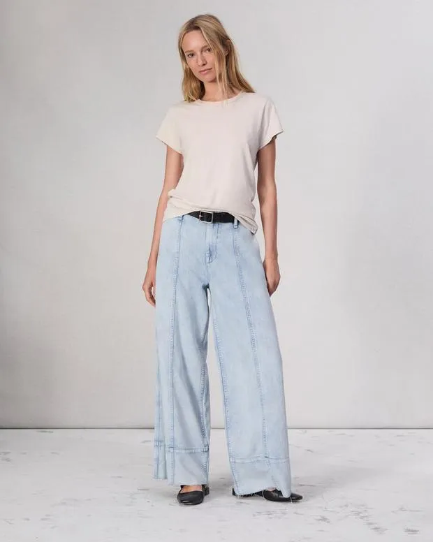 TShirts Women Rag and Bone The Slub Tee Warm Gry