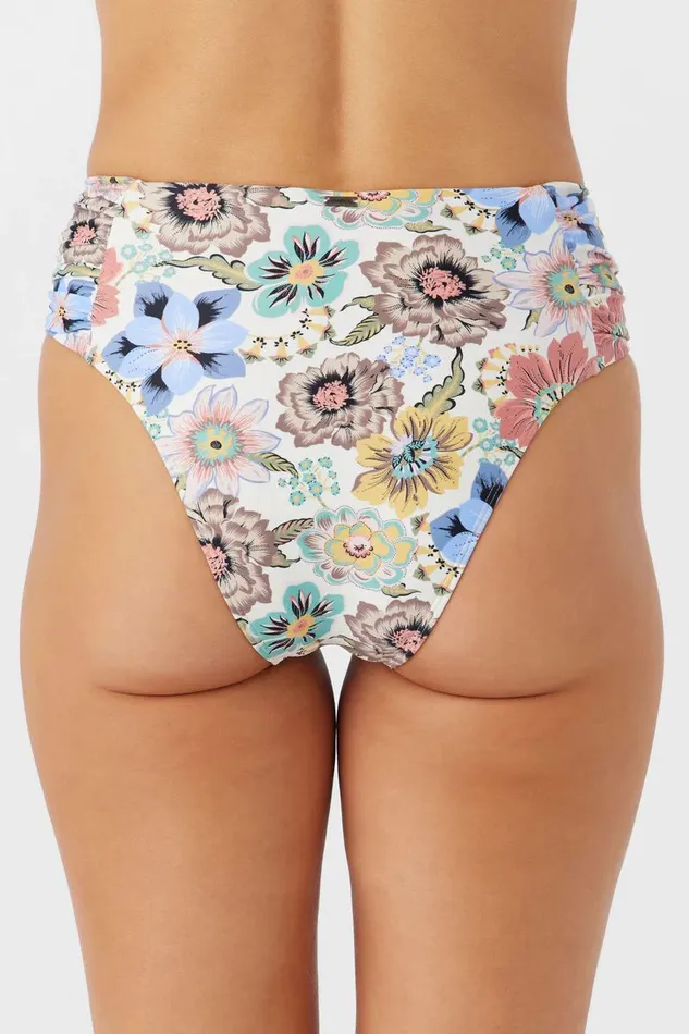 TALITHA FLORAL LONG BEACH HIGH WAIST CHEEKY BOTTOMS Vanilla Women O039NEILL Swim